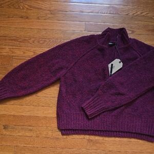 Prana Deep Purple Turtleneck Sweater
